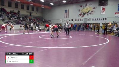 220 lbs 5th Place Match - Noah Owens, Southridge vs Eli Jenne, Washington