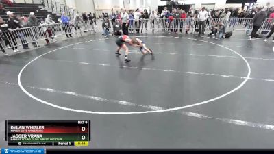 92 lbs Cons. Round 5 - Dylan Whisler, Moyer Elite Wrestling vs Jagger Vrana, Kansas Young Guns Wrestling Club