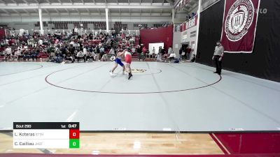 106 lbs Consi Of 16 #2 - Logan Koteras, St. Thomas vs Cash Cailliau, Jesuit High School - Tampa