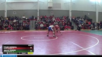 149 lbs Finals (2 Team) - Brock Parker, UW Platteville vs Tyler Herrema, Olivet College