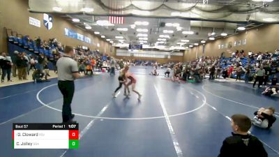 82 lbs Semifinal - Drayger Cloward, Uintah Jr High Wrestling vs Crue Jolley, Payson Pride Wrestling