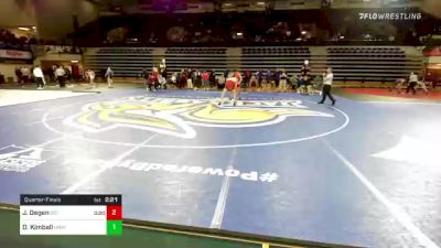 149 lbs Quarterfinal - Jarrett Degen, Iowa State vs Daniel Kimball, Unattached-South Dakota State