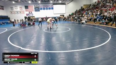 165 lbs Cons. Round 4 - Owen Thomson, Wright vs Brody Valois, Cheyenne East