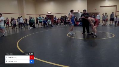 86 kg Rnd Of 64 - Carson Crace, Spartan Combat Rtc/ Tmwc vs Blake Jouret, Beaver Wrestling Club