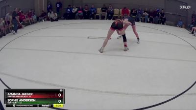 133 lbs Round 4 (8 Team) - Amanda Jaeger, Kansas Pink Gecko vs Sophie Anderson, Kentucky