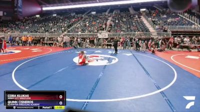 59-69 lbs Round 1 - Cora Klukas, Windy City Wrestlers vs Quinn Cisneros, Gladiator Wrestling Academy