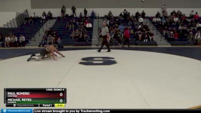 120 lbs Cons. Round 4 - Michael Reyes, Warren vs Paul Romero, Western