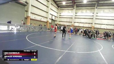 119-127 lbs Semifinal - Zoe Chamberlin, CO vs Brynlee Sorensen, CA