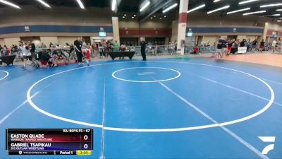 67 lbs Quarterfinal - Easton Quade, Warrior Trained Wrestling vs Gabriel Tsapikau, 512 Outlaw Wrestling