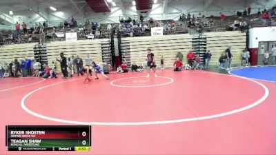 105-107 lbs Round 1 - Ryker Shosten, Center Grove WC vs Teagan Shaw, Roncalli Wrestling