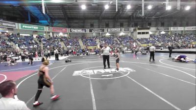 66 lbs Round Of 32 - Lucianna Sanchez, Wolfpack vs Adrian Delgado, Bear Creek Jr. Wrestling