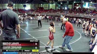 85 lbs Cons. Round 2 - Bentley Legate, Norfolk Jr Wrestling Club vs Cooper Ferguson, Conestoga Wrestling Club