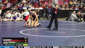 1A-113 lbs Semifinal - Eli Becerra, Missouri Valley vs Rowdy Neighbor, Alburnett