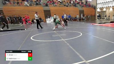 132 lbs Semifinal - Ty Greer, Murrieta Valley vs Carlos Valdiviezo, Poway