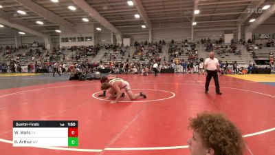 220 lbs Quarterfinal - Walker Walls, TX vs Brycen Arthur, WV