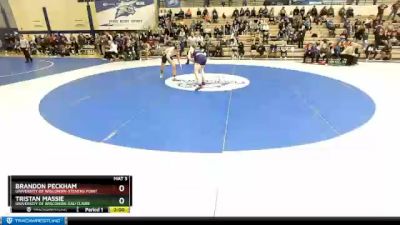 165 lbs Quarterfinal - Brandon Peckham, University Of Wisconsin-Stevens Point vs Tristan Massie, University Of Wisconsin-Eau Claire