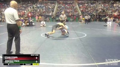 2A 152 lbs Quarterfinal - Jeremiah Price, Surry Central vs Ethan Powel, South Granville