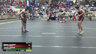 190 lbs Champ. Round 1 - David LaPrade, Landon School vs Benny Laupert, Boys` Latin School