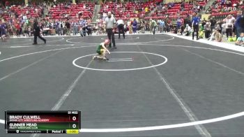 46 lbs Champ. Round 1 - Gunner Mead, Pratt Wrestling Club vs Brady Culwell, Dodge City Wrestling Academy