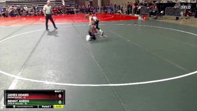 75 lbs Semis (4 Team) - Benny Ahedo, LPGE/B Wolves vs James Hoard, Grand Rapids