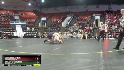 165 lbs Quarterfinals (8 Team) - Waylon Lamkin, Fowlerville HS vs Ethan Chandler, Gaylord HS