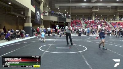 130 lbs Cons. Round 1 - Jacksen DaSilva, Jeff West Wrestling Club vs Levi Schrader, Victory