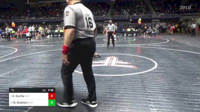 75 lbs Round Of 16 - Cameron Curtis, Milton vs Bennett Graham, Southern Lehigh