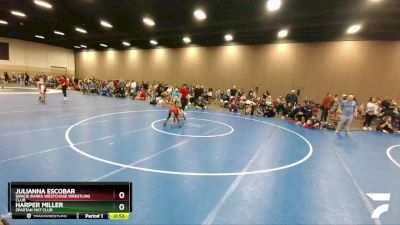 54-59 lbs Semifinal - Julianna Escobar, Gracie Barra Westchase Wrestling Club vs Harper Miller, Spartan Mat Club