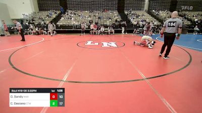 93 lbs Rr Rnd 6 - Dakota Sandy, Mat Assassins Red vs Cole Desiano, CT Whale