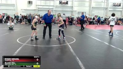 68 lbs Round 3 (4 Team) - Elijah Hill, Ohio Gold 10K vs Ryker Wenzel, Jacket WC