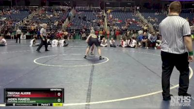 1A 215 lbs Semifinal - Jaden Maness, Uwharrie Charter Academy vs Tristan Alkire, East Wilkes