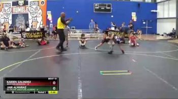 52 lbs Round 5 (6 Team) - Kaiden Galindez, Backyard Brawlers vs Jair Almaraz, No Escape Wrestling Academy