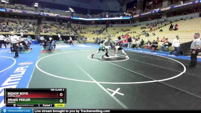 138 Class 3 lbs Champ. Round 1 - Drake Peeler, DeSoto vs Bishop Boyd, Capital City