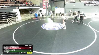 149 lbs Quarterfinal - Jackson Robinson, Tehachapi Valley Wrestling Club vs Nathan Ortiz, California