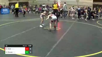 58 lbs Round 3 (4 Team) - Brycen Alber, Ares WC vs D`Angelo Chavez, MI Pitbulls