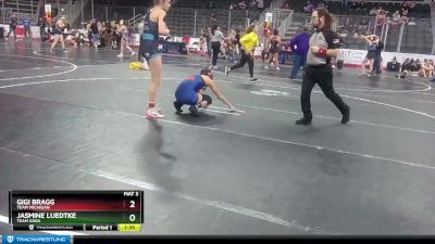 112 lbs Semifinal - Gigi Bragg, Team Michigan vs Jasmine Luedtke, Team Iowa