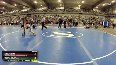 70 lbs Champ. Round 2 - Henry Hicks, Angry Fish Wrestling-A vs Abel Corns, Team North Stars Wrestling Club-AA