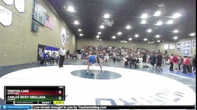 170 lbs Cons. Round 3 - Triston Lake, Santa Ynez vs Carlos Ricky Orellana, Lompoc