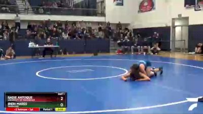 155 lbs Quarterfinal - Sadie Antoque, University Of Providence vs Ireri Mares, Vanguard