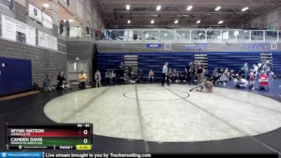 60 lbs Round 3 - Camden Davis, Hermiston Wrestling vs Wynn Watson, Homedale WC