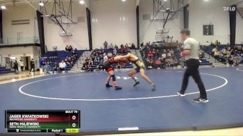 141 lbs Cons. Semi - Seth Majewski, Siena Heights University vs Jager Kwiatkowski, Rochester University