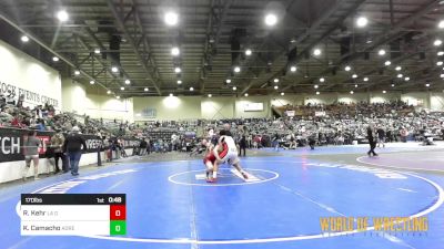 170 lbs Consi Of 8 #1 - Ridge Kehr, La Grande High School vs Kevin Camacho, Adrenaline Martial Arts