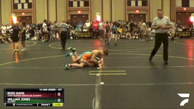 107 lbs Champ. Round 1 - Ross Davis, Team Hammer Wrestling Academy vs William Jones, Olympic