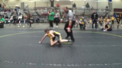 56 lbs Round 2 (4 Team) - Emmett Fournier, Michigan Matcats vs Kellan Winters, ARES Red