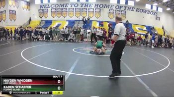 145 lbs Finals (8 Team) - Kaden Schaefer, Fleming Island vs Hayden Whidden, Lake Gibson