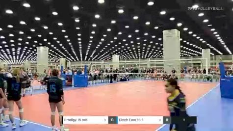 Prodigy 15 red vs Cinch East 15-1 - 2022 JVA World Challenge presented by Nike - Expo Only