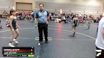 75 lbs Semis & 1st Wrestleback (8 Team) - Anze Williams, SWAT Black vs Dominick Jackson, The Funky Singlets