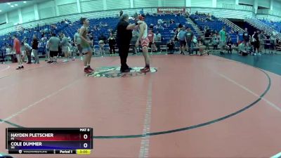 138 lbs Cons. Round 4 - Hayden Pletscher, MI vs Cole Dummer, WI