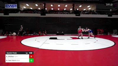 190 lbs Quarterfinal - Kurstynn Walker, Tuttle High School Girls vs Adalynn Van Horn, Miami