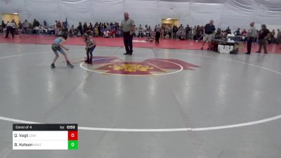 52 lbs Consi Of 4 - Quay Vogt, Lewistown vs Brogan Kotson, South Park